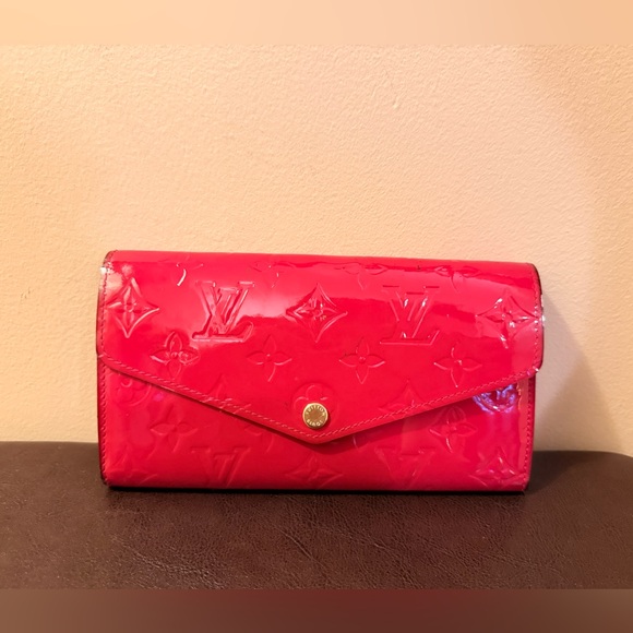Louis Vuitton Vernis Sarah Wallet Pink Monogram Patent Leather LV - Picture 7 of 9